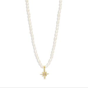 Pearl Crystal Star Necklace